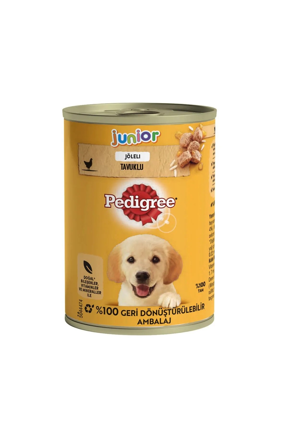 PEDİGREE TAVUKLU YAVRU KONSERVE KÖPEK MAMASI 400 GR