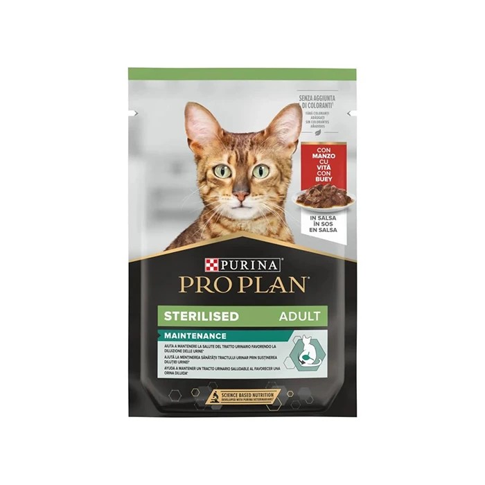 PROPLAN KEDİ POUCH STERIL BEEF 85 GR
