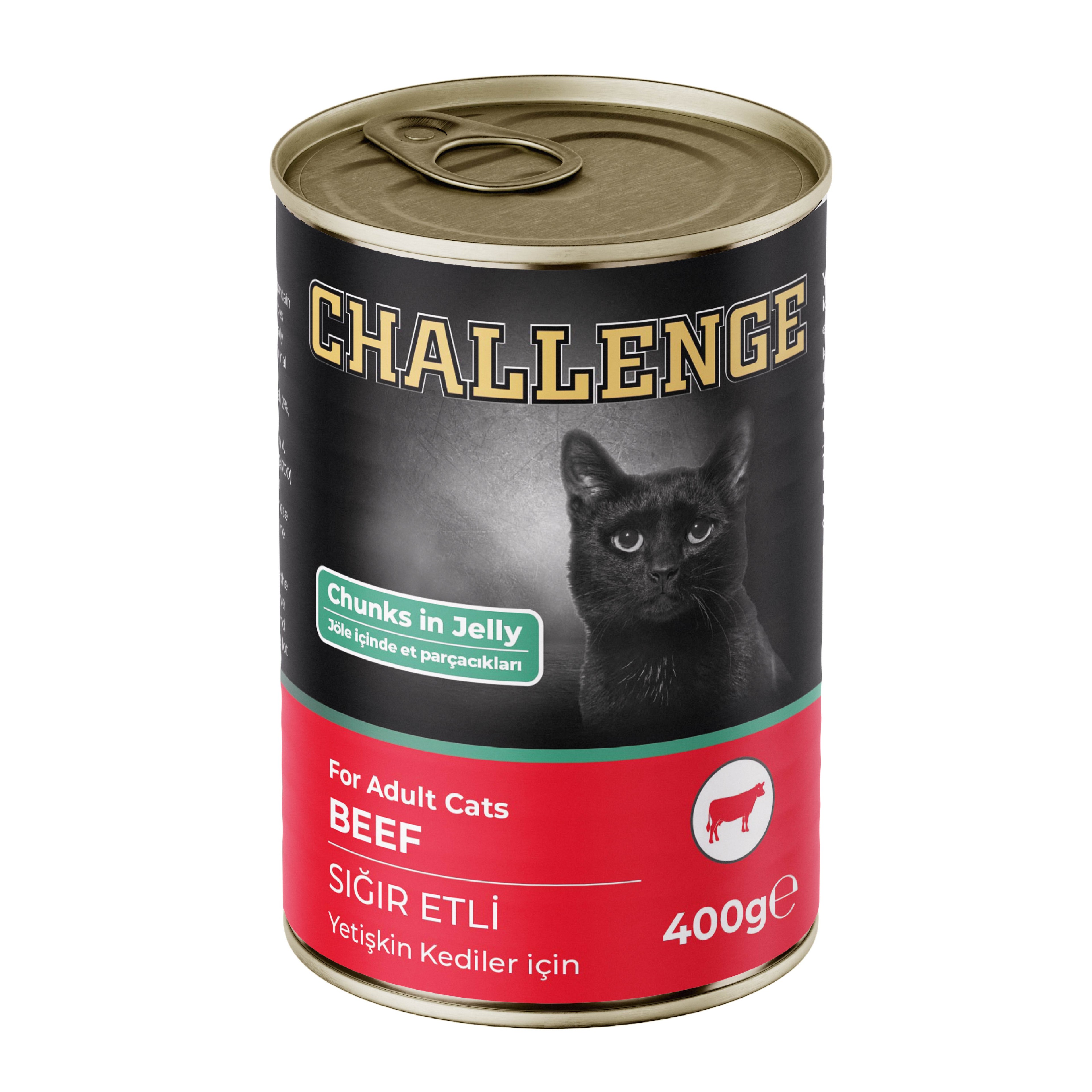 CHALLENGE BIFTEKLI KEDI KONS. 400 GR
