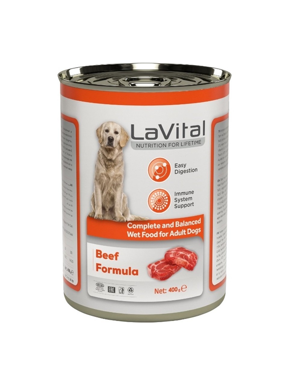 LAVİTAL SIĞIR ETLİ KÖPEK MAMASI 400G