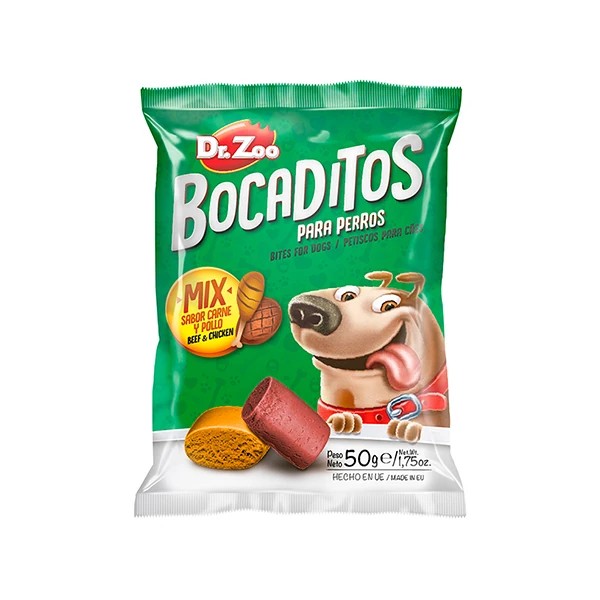 DR.ZOO BOCADİTOS TAVUK & BİFTEKLİ KÖPEK ÖDÜLÜ 50G