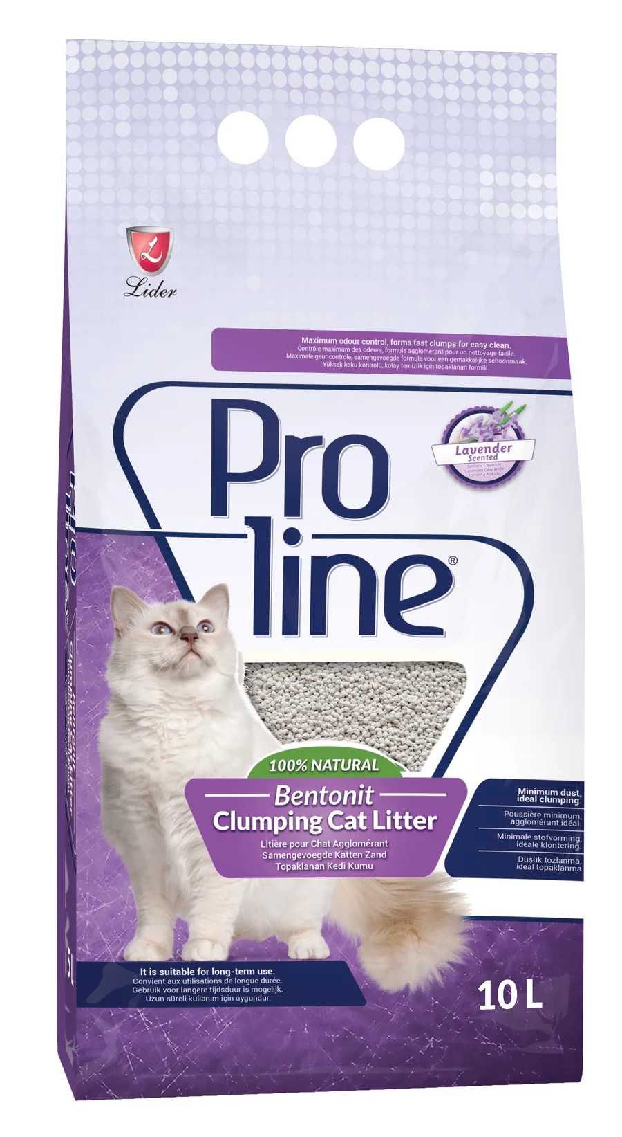 PRO LİNE LAVANTA KOKULU BENTONİT KEDİ KUMU 10 LT