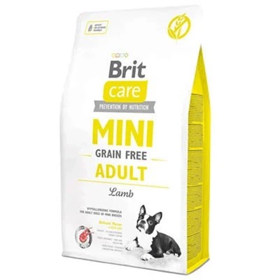 BRİT CARE TAHILSIZ MİNİ ADULT KUZULU KÖPEK MAMASI 2 KG