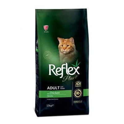 REFLEX PLUS ADULT TAVUKLU KEDİ MAMASI 15 KG