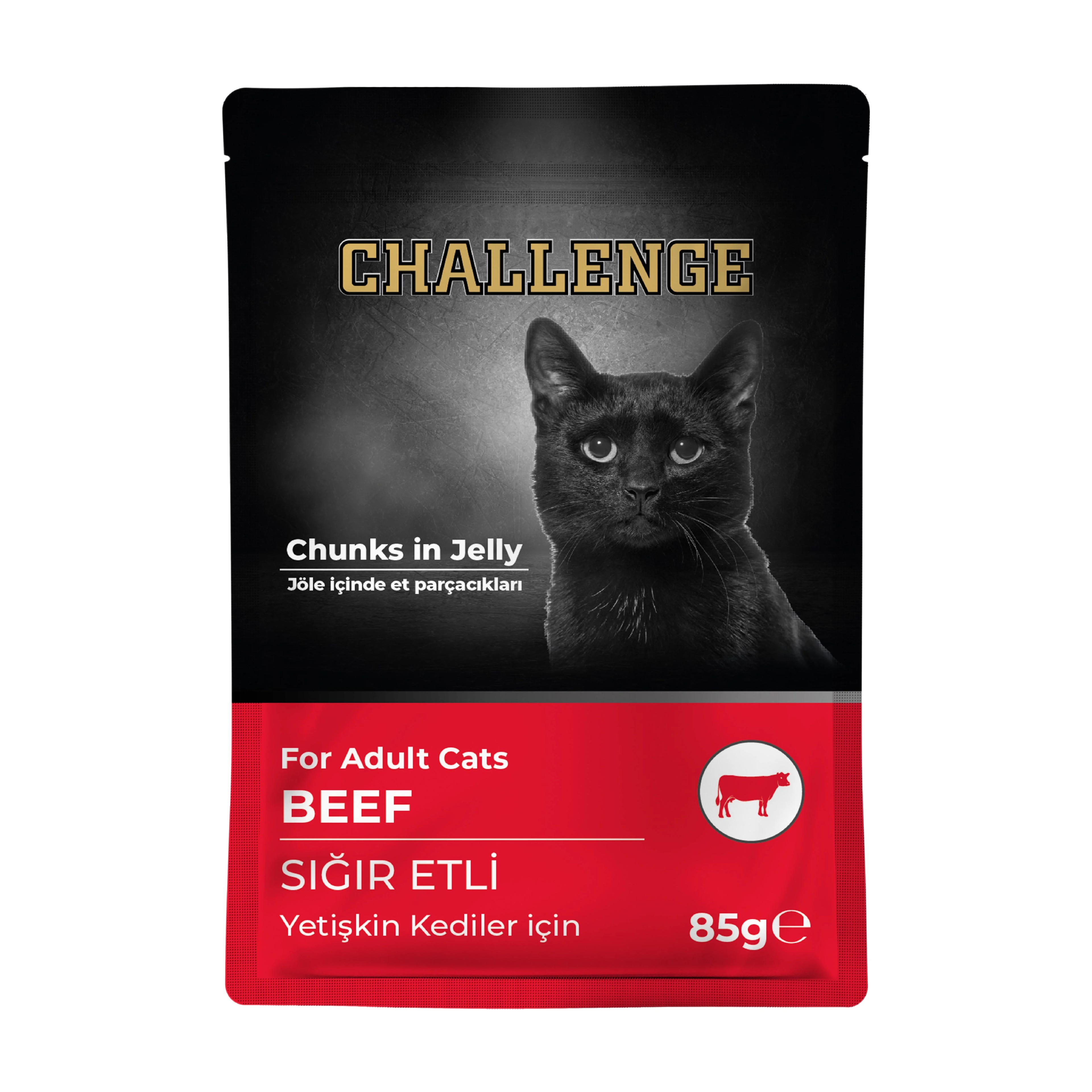 CHALLENGE POUCH BİFTEKLİ KEDİ MAMASI 85 GR.