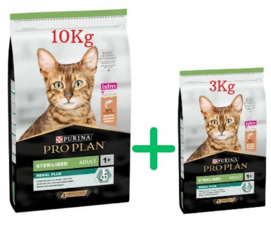 Proplan Steril Somon Yetişkin Kedi Maması 10 KG+ 3KG
