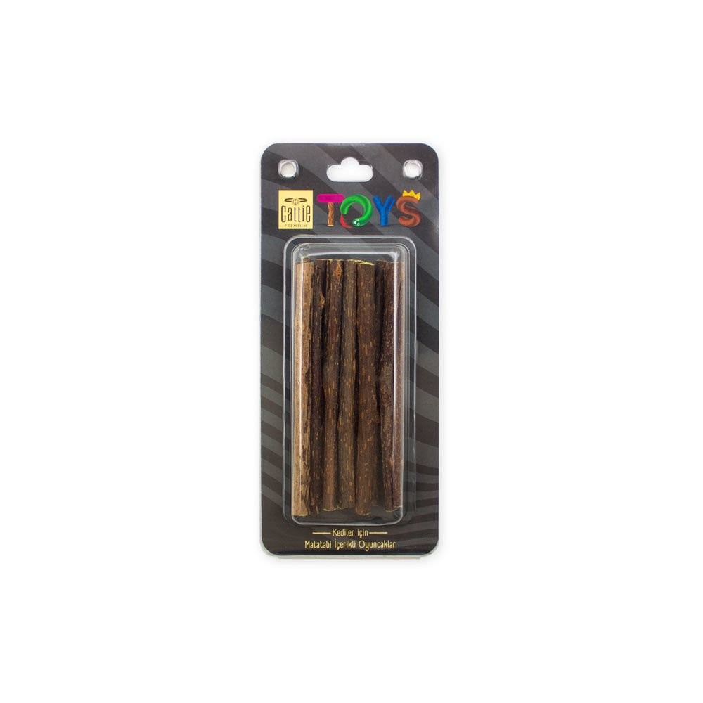 CATTIE MATATABİ İÇERİKLİ KEDİ OYUNCAĞI KALIN ÇUBUK 12CM 12Lİ