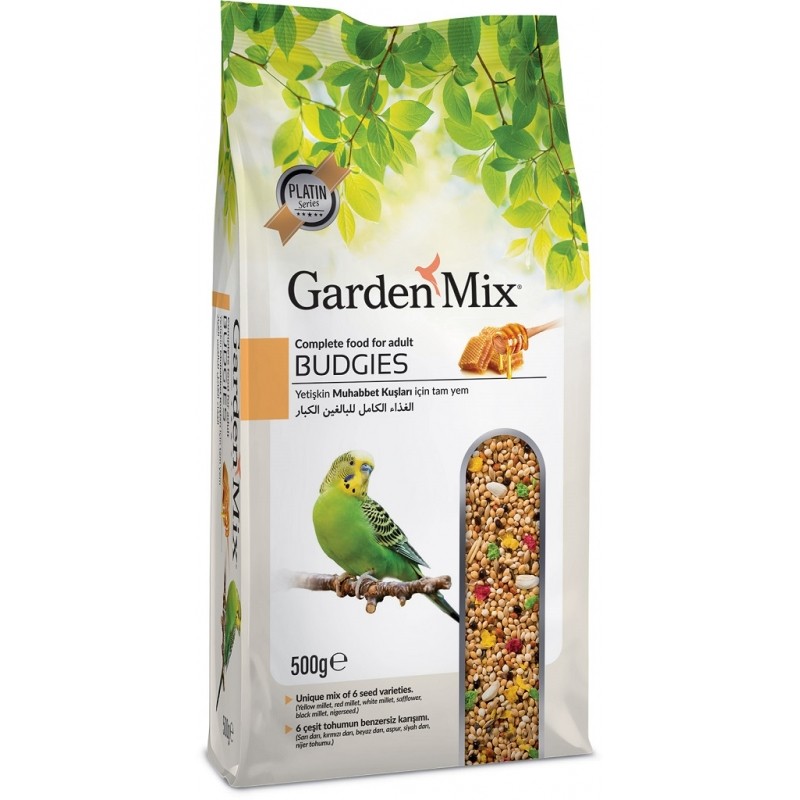 GARDEN MİX SUPER PREMİUM BALLI VİTAMİNLİ MUHABBET KUŞU YEMİ 500GR