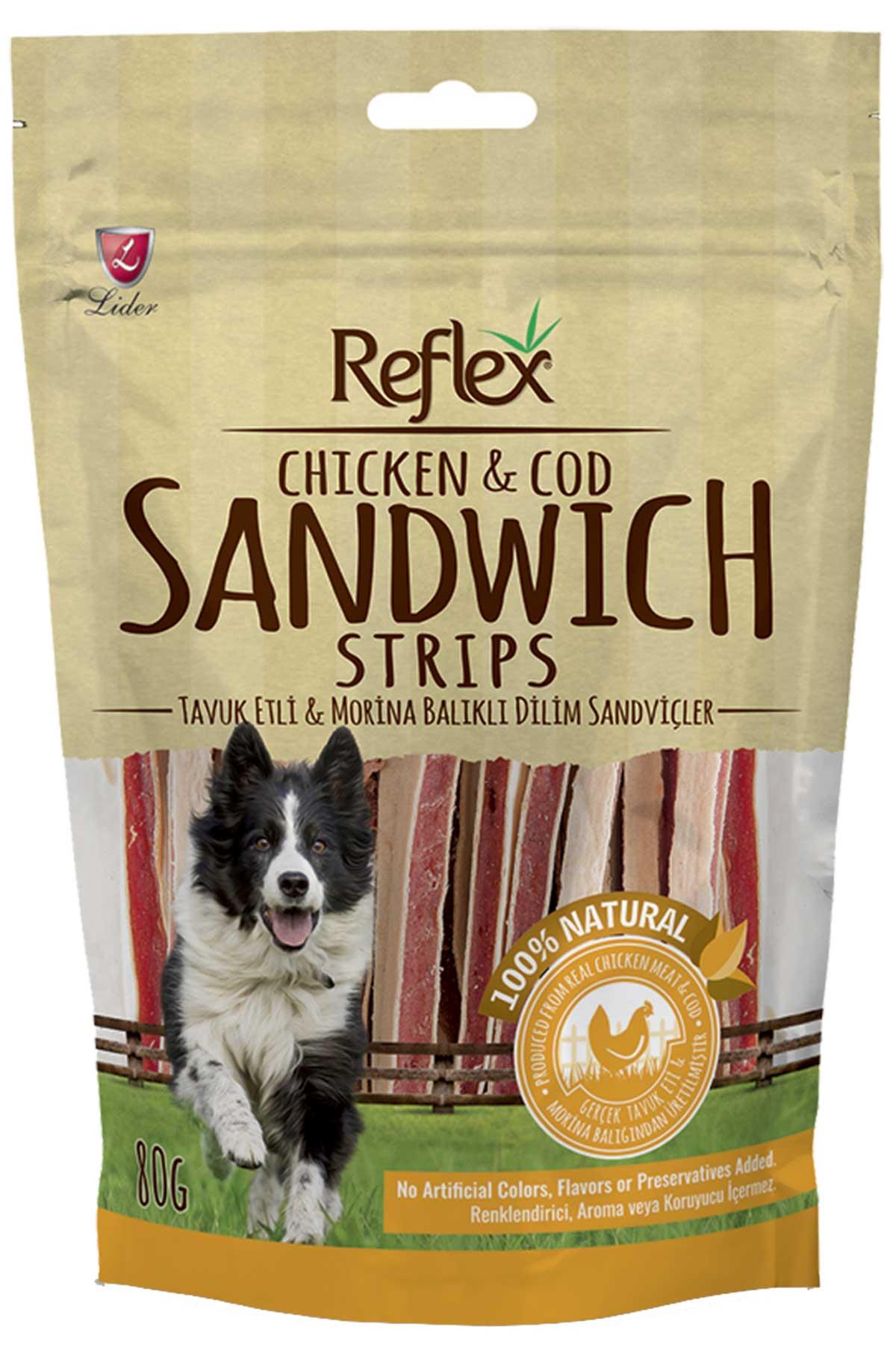 REFLEX TAVUK ETLİ ÇUBUK SANDVİÇ KÖPEK ÖDÜLÜ 80 GR