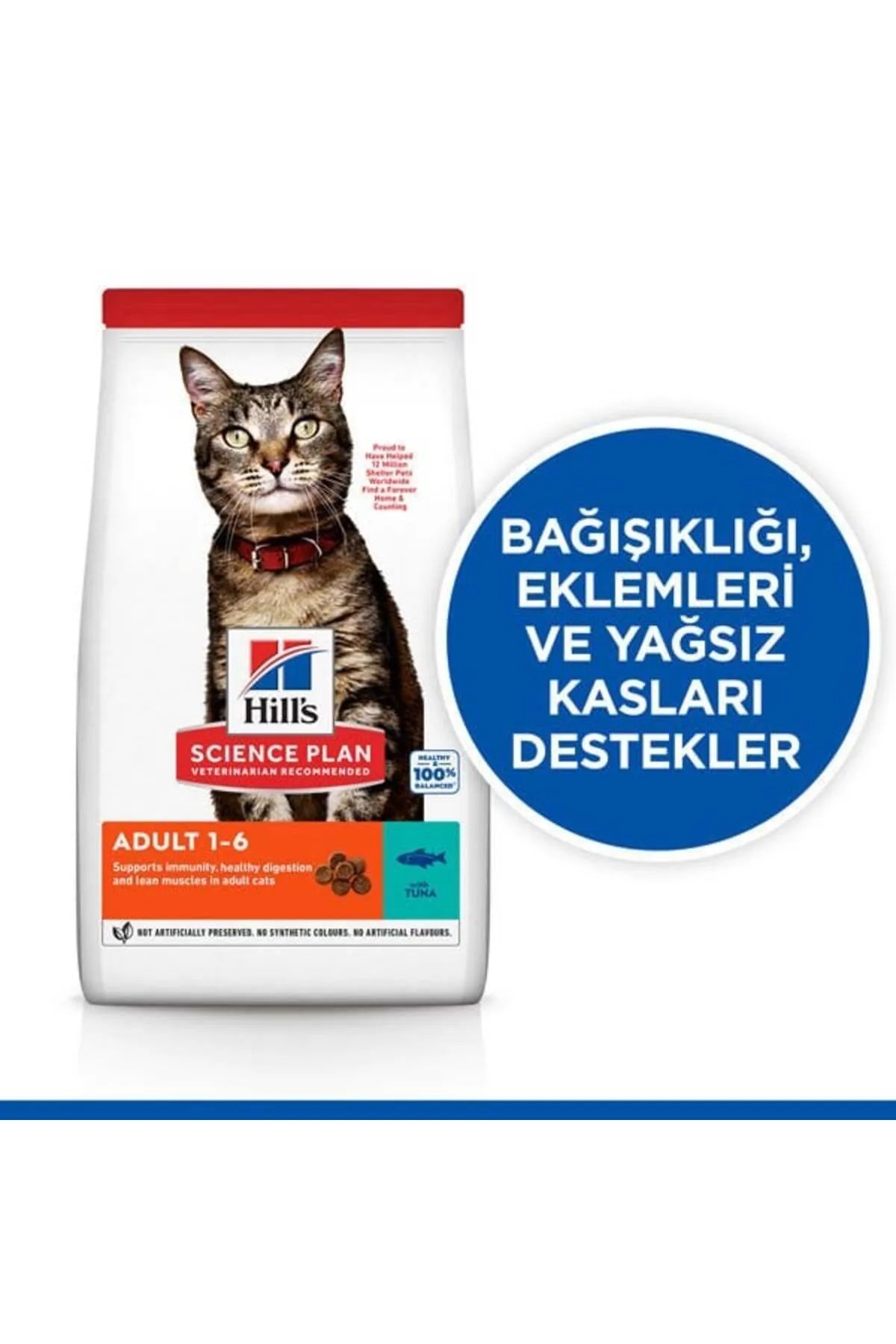HİLLS TON BALIKLI YETİŞKİN KEDİ MAMASI 1.5 KG