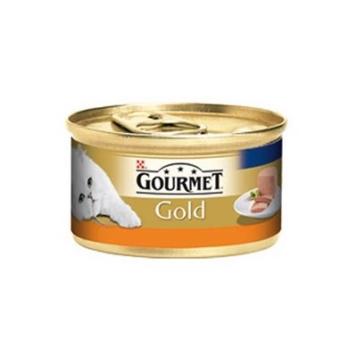 GOURMET GOLD KIYILMIŞ HİNDİ ETLİ KEDİ KONSERVE MAMASI 85 GR