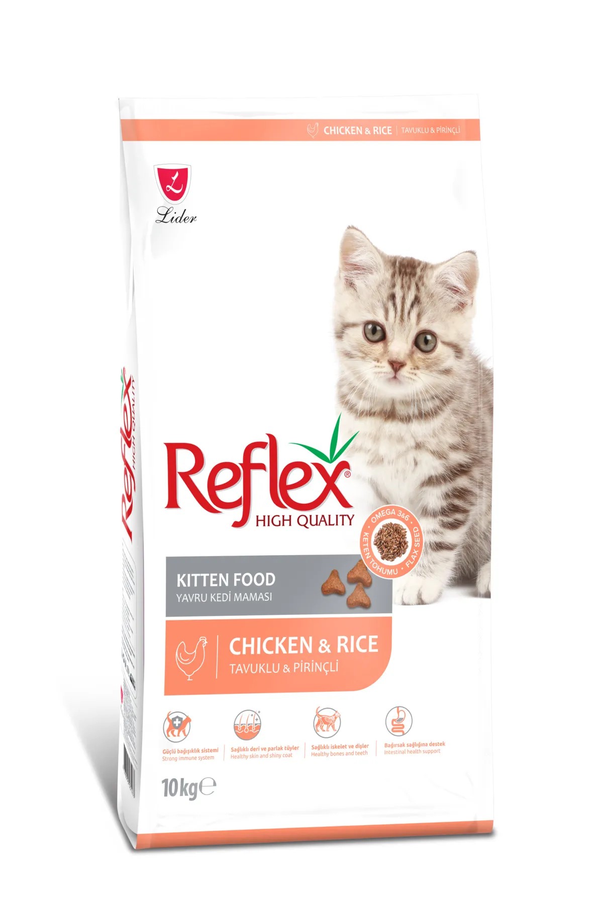 REFLEX KİTTEN TAVUKLU KEDİ MAMASİ 10 KG.
