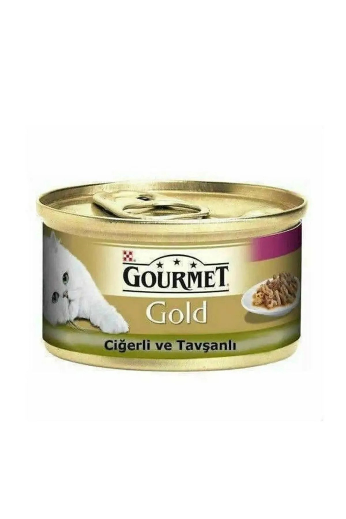 GOURMET GOLD ÇİFTE LEZZET TAVSAN VE CİĞERLİ KEDİ KONSERVE MAMASI 85 GR