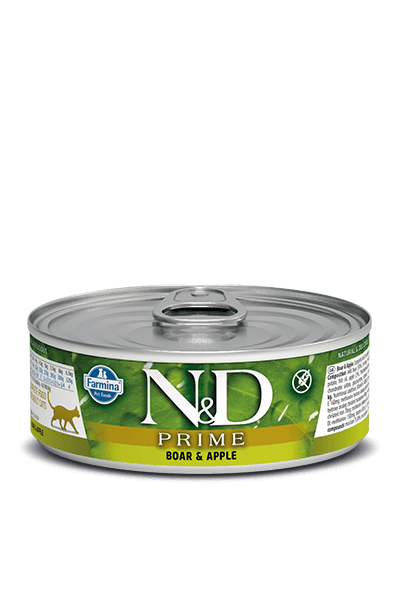 N&D PRİME KEDİ YABAN DOMUZU&ELMA KONSERVE 70 GR.