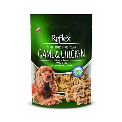 REFLEX SEMİ-MOİST AV HAYVANLI TAVUKLU KÖPEK ÖDÜLÜ 150 GR