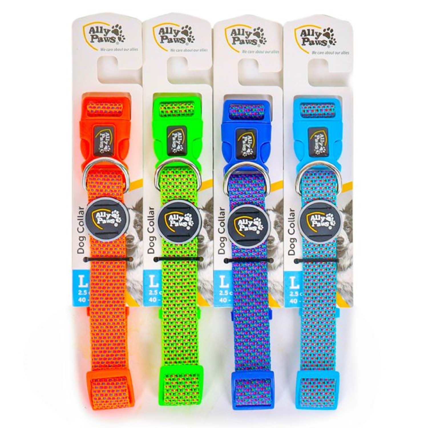 ALLY PAWS DOG COLLAR LARGE 2,5CMX40-60CM