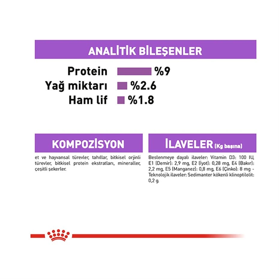 ROYAL CANİN STERİLİSED SOSLU KISIRLAŞTIRILMIŞ KEDİ KONSERVESİ 85 GR
