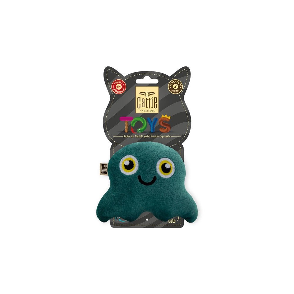 CATTIE MATABİ İÇERİKLİ KEDİ OYUNCAĞI PELUŞ AHTAPOT 11CM