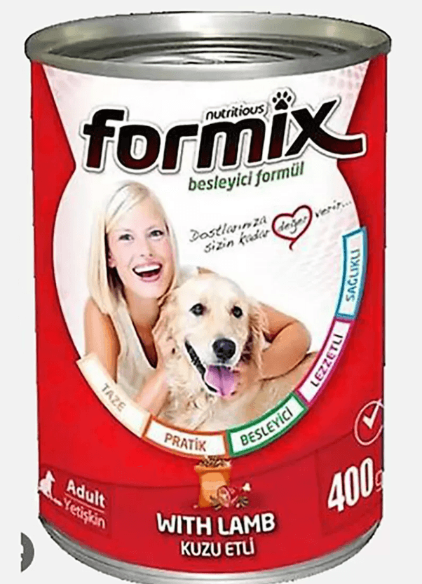 FORMIX KUZU ETLI YETISKIN KÖPEK KONSERVE 400G