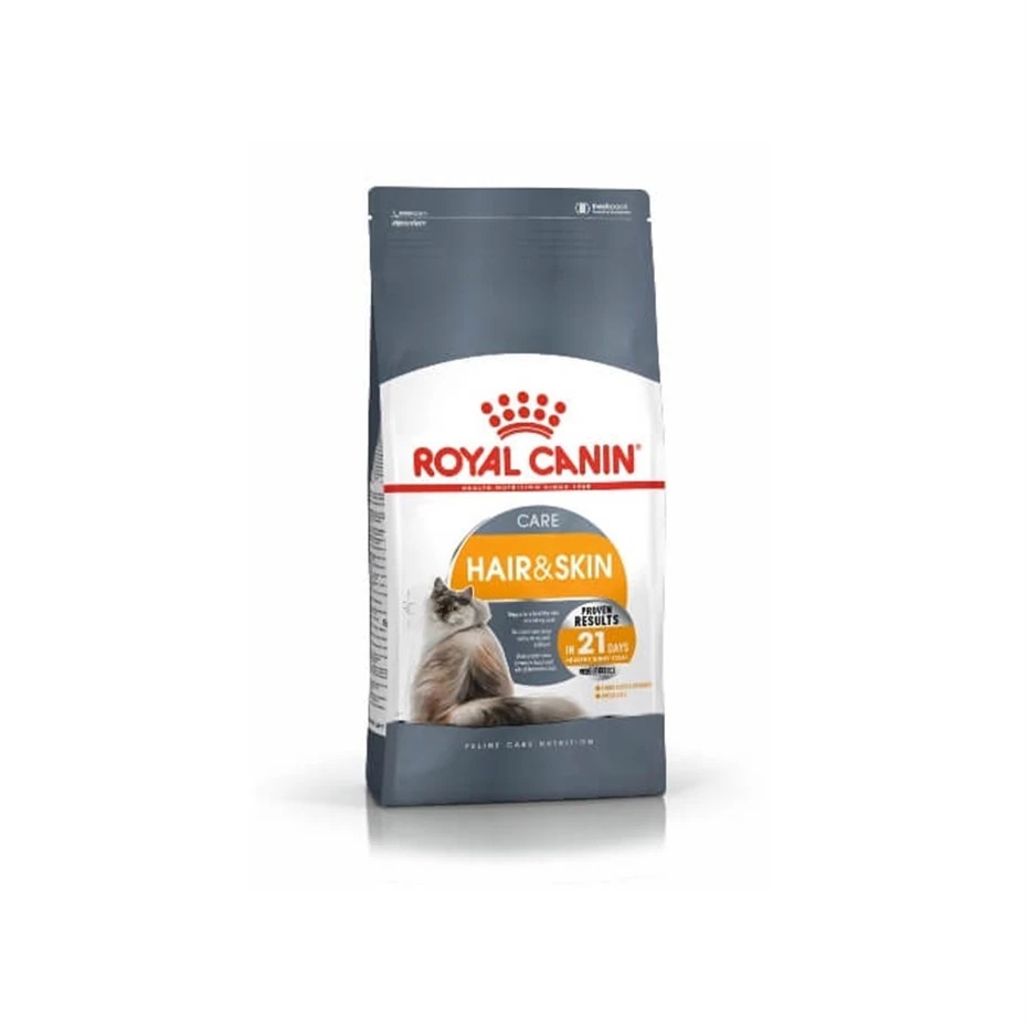 ROYAL CANİN HAİR SKİN HASSAS TÜYLÜ KEDİLER İÇİN MAMA 2 KG