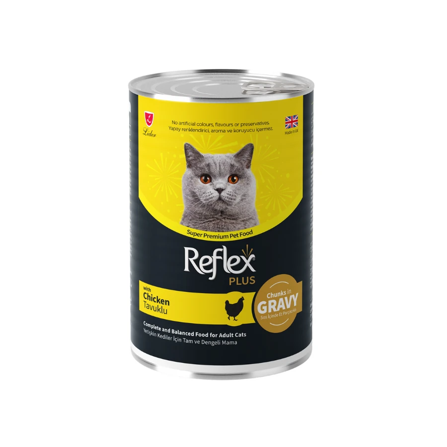 REFLEX PLUS TAVUKLU YETİŞKİN KEDİ MAMASI 400GR