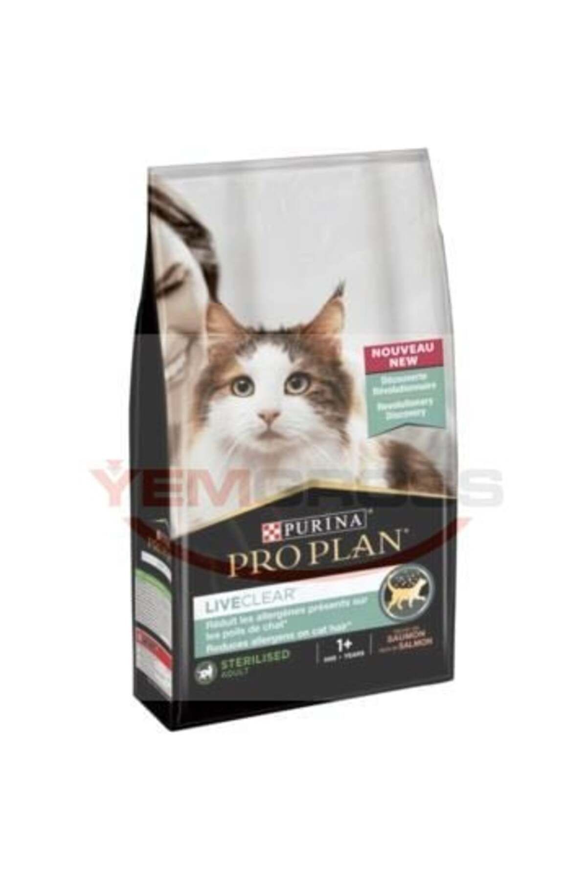 Liveclear Somonlu Alerjen Azaltan Kısırlaştırılmış Kedi Maması 1,5 Kg
