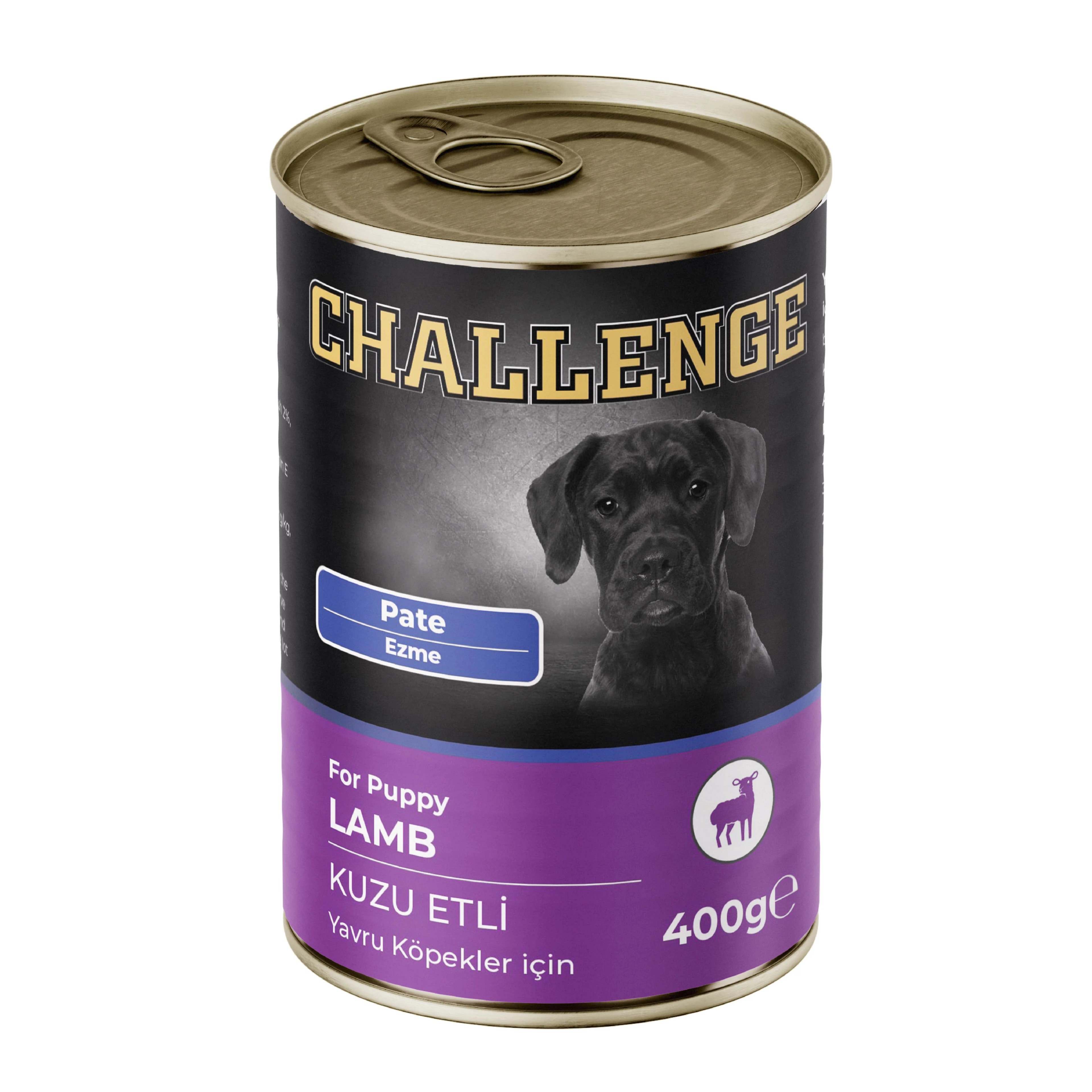 CHALLENGE PATE PUPPY KUZU ETLİ KÖPEK KONSERVESİ 400 GR