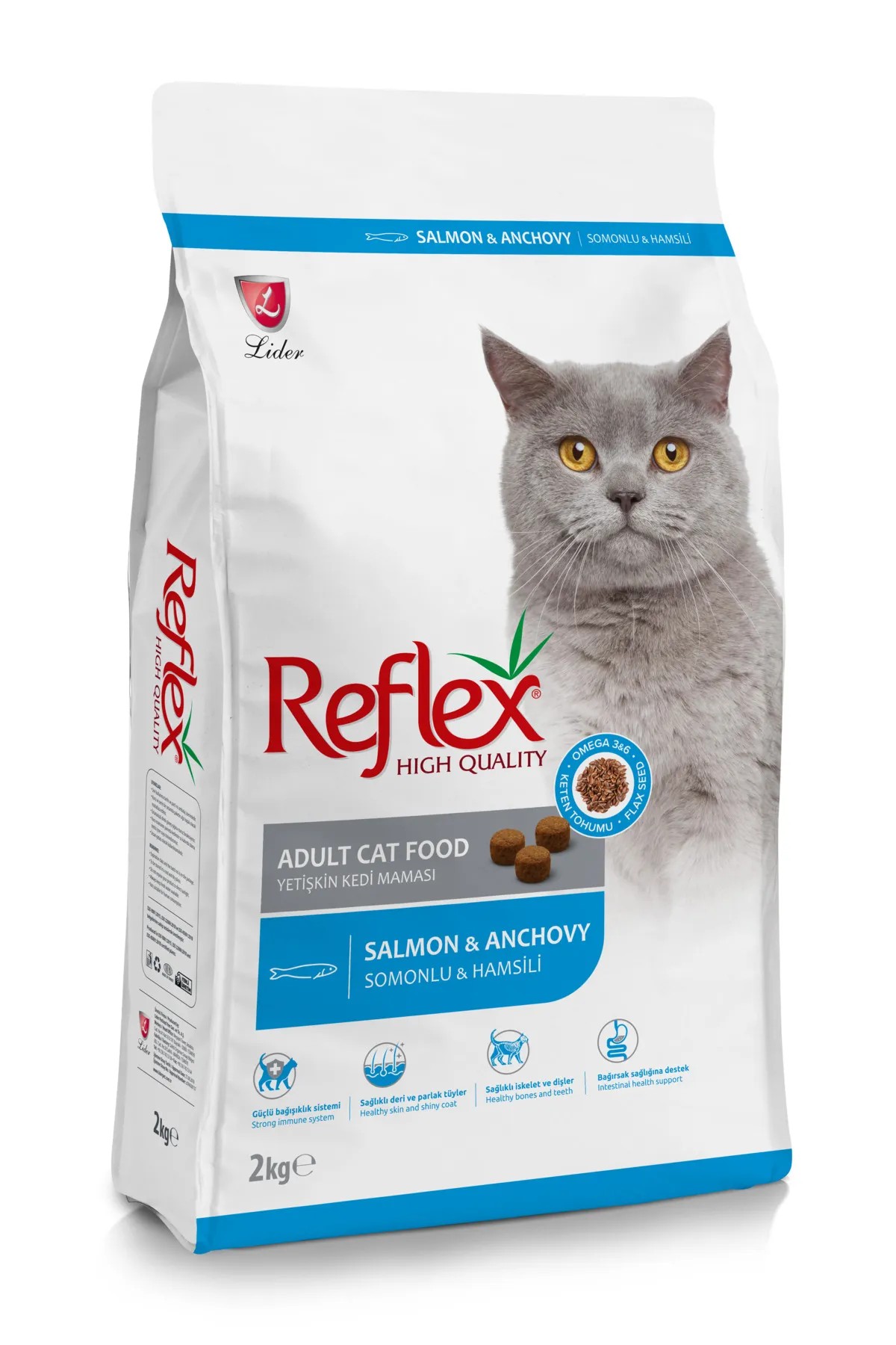 REFLEX SOMONLU HAMSİLİ KURU KEDİ MAMASI 2 KG