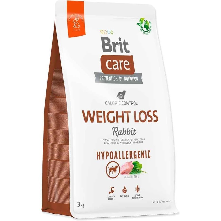 Brit Care Hypo-Allergenic Weight Loss Tavşan Etli Kilo Dengeleyici Yetişkin Köpek Maması 3 Kg