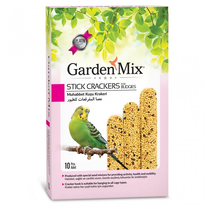 GARDEN MİX PLATİN SADE MUHABBET KUŞU KRAKERİ 10 LU PAKET