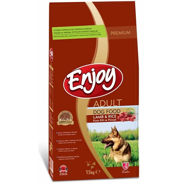 ENJOY ADULT KUZU ETLİ KÖPEK MAMASI 15 KG.