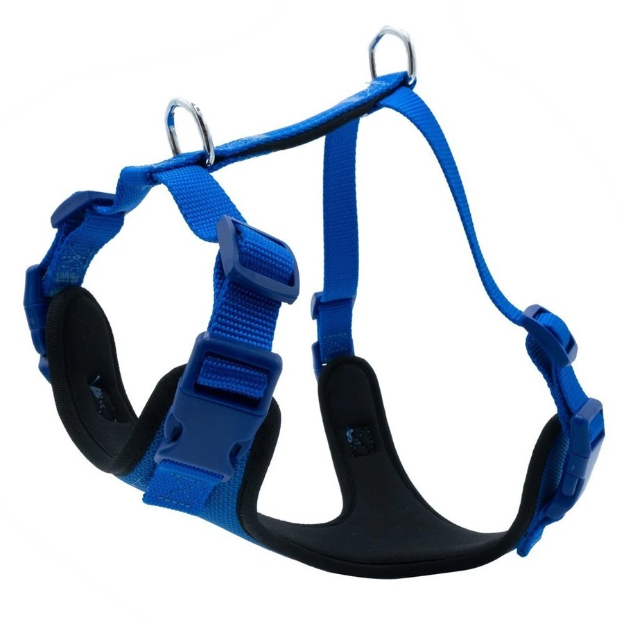DOGGİE HAVALI PED DOKUMA KÖPEK GÖĞÜS TASMASI MEDİUM 45-55 CM ROYAL BLUE MAVİ ADGT-M