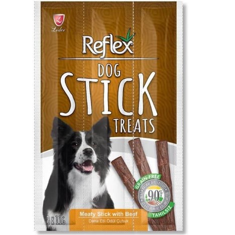 REFLEX BİFTEKLİ KÖPEK ÖDÜL ÇUBUĞU 11 GR 3 ADET