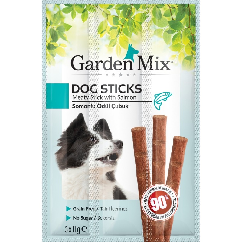 GARDENMİX KÖPEK STİCK SOMONLU 3LÜ