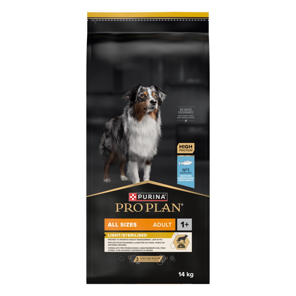 Pro Plan Light Sterilised Beyaz Balıklı Kısırlaştırılmış Yetişkin Köpek Maması 14 KG