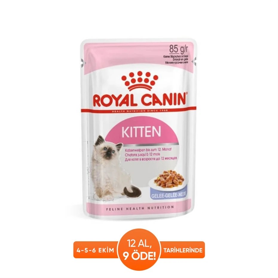 ROYAL CANİN KİTTEN JELLY YAVRU KEDİ KONSERVESİ 85 GR 12 AD