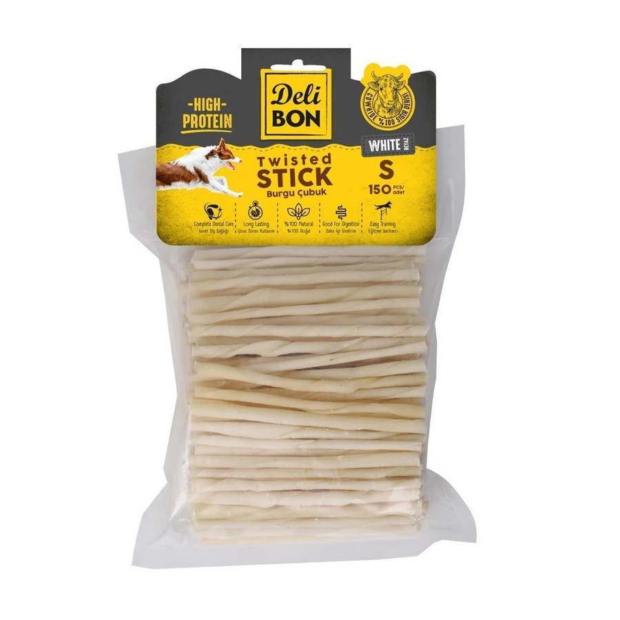 DERİ BURGU ÇUBUK İNCE BOY 150Lİ PAKET BEYAZ BEYAZ İNCEX150AD.