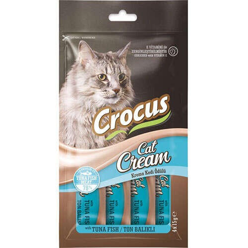 CROCUS TON BALIKLI KREMA KEDİ ÖDÜLÜ 3X15G