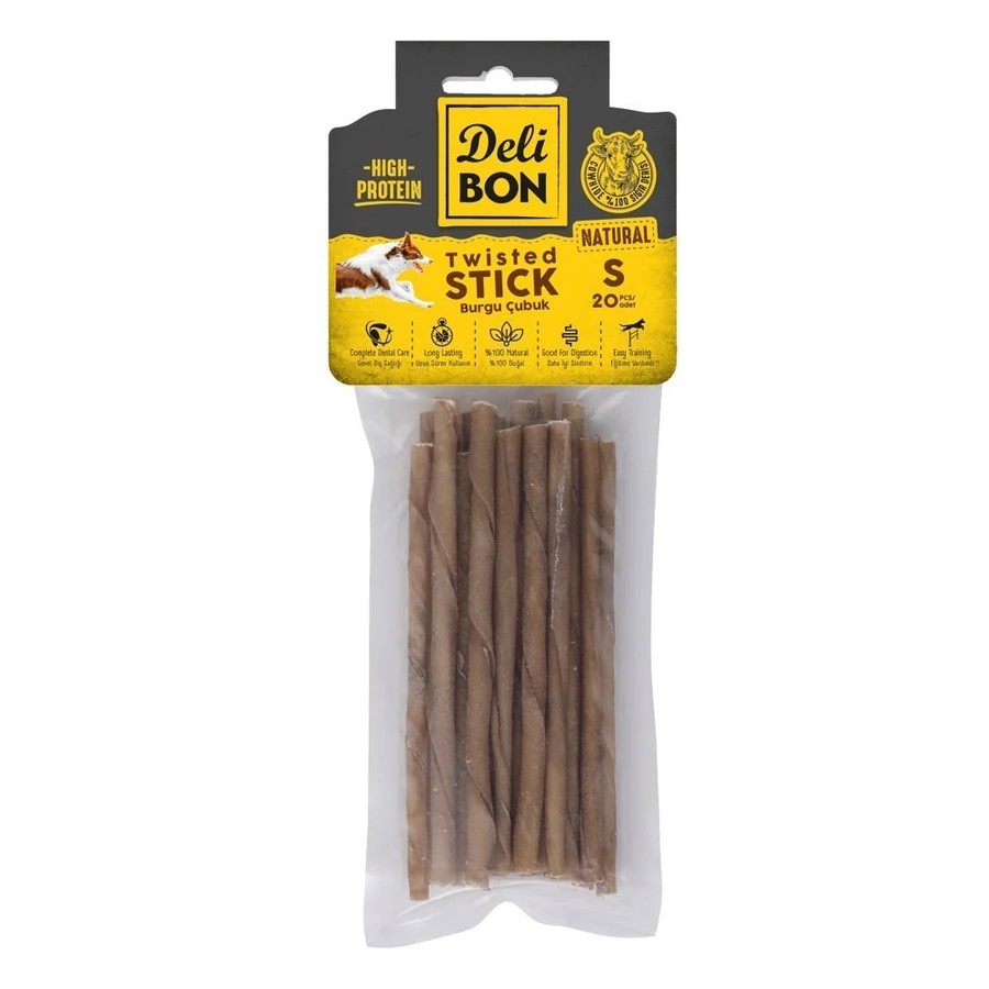 DERİ BURGU ÇUBUK İNCE BOY 20Lİ PAKET NATUREL NATUREL İNCEX20AD.