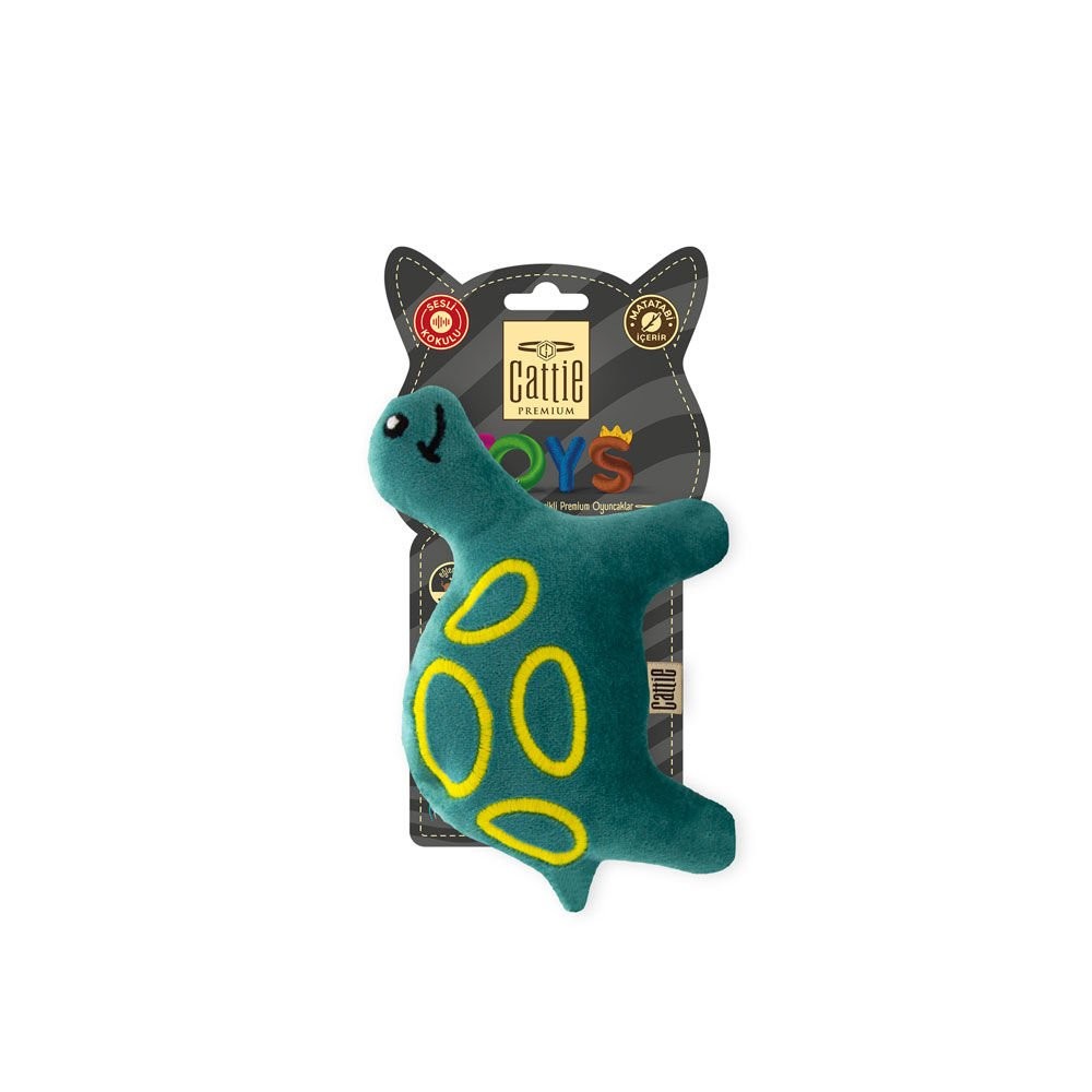 CATTİE MATATABİ İÇERİKLİ KEDİ OYUNCAĞI PELUŞ KAPLUMBAĞA 15CM