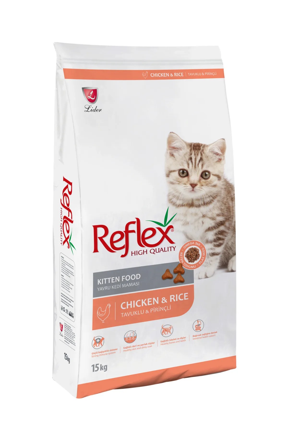 REFLEX KİTTEN TAVUKLU KEDİ MAMASI 15 KG