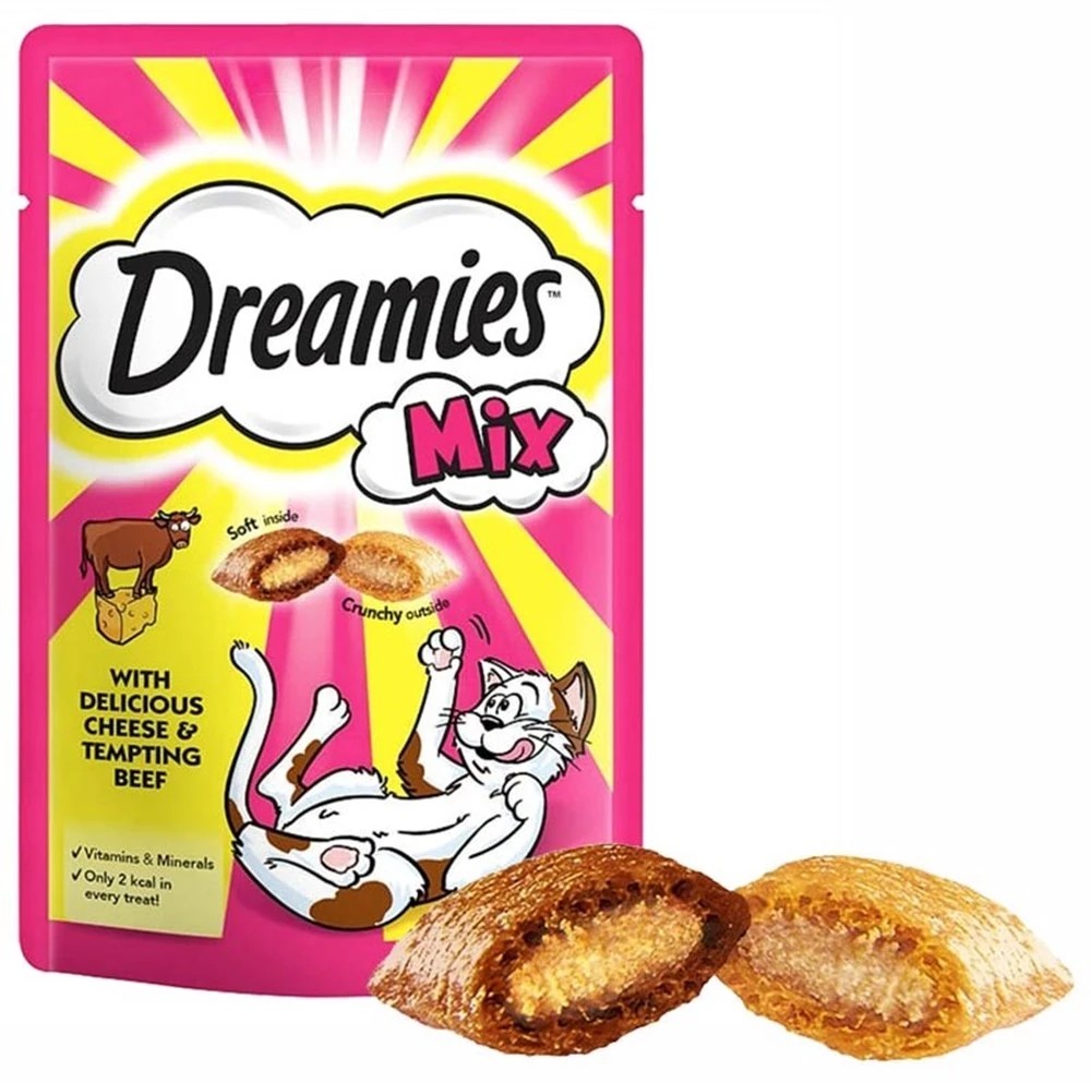 DREAMİES BİFTEK VE PEYNİRLİ KEDİ ÖDÜLÜ 60 GR