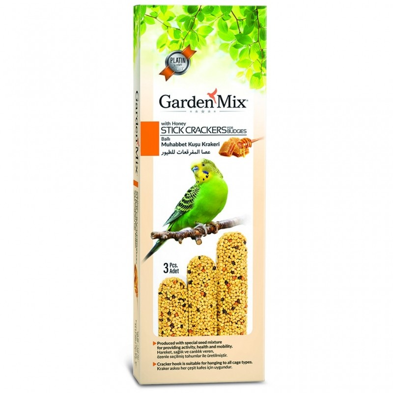 GARDEN MİX BALLI MUHABBET KUŞU ÖDÜL KRAKERİ 3LÜ PAKET