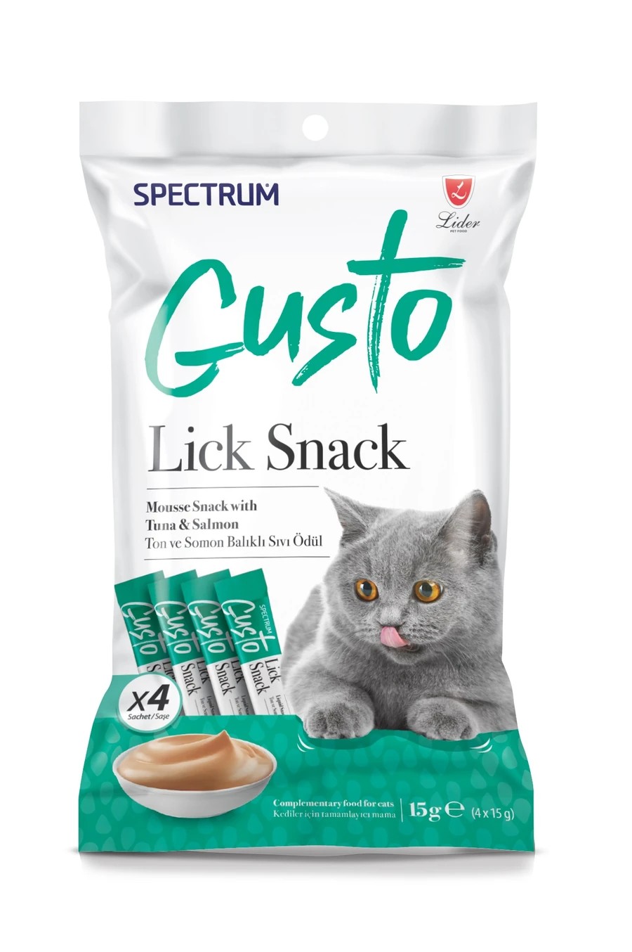 SPECTRUM GUSTO TON BALIKLI SIVI KEDİ ÖDÜLÜ 4×15