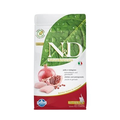 N&D TAHILSIZ TAVUK & NAR YAVRU, HAMİLE, EMZİREN KEDİ MAMASI 1.5 KG