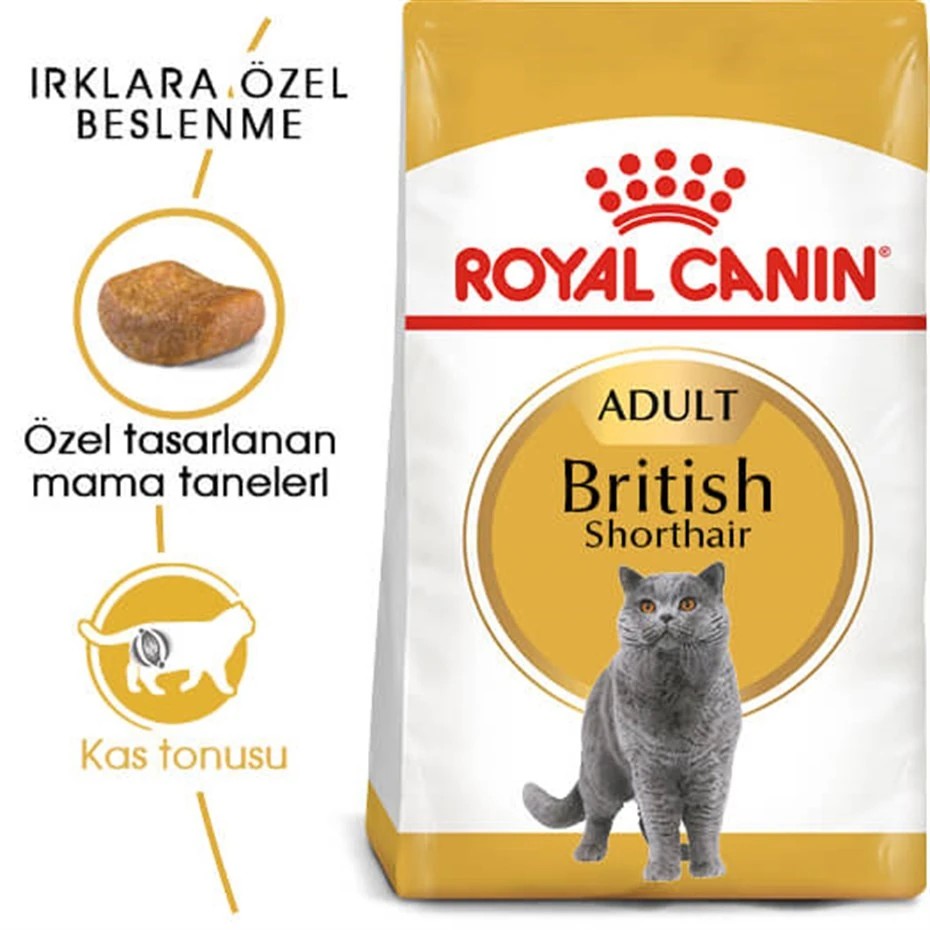 ROYAL CANİN BRİTİSH SHORTHAİR YETİŞKİN KEDİ MAMASI 2 KG