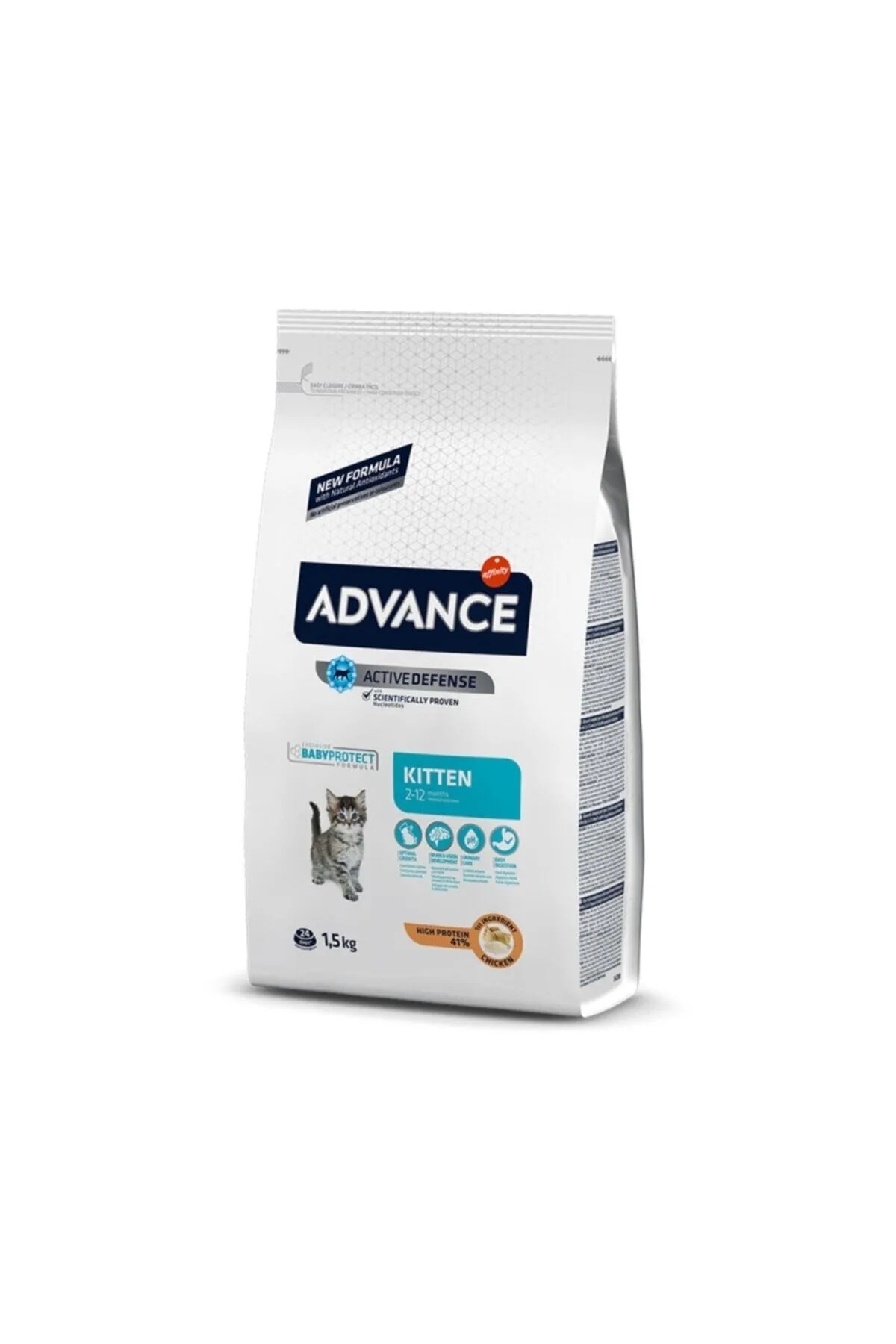 ADVANCE CAT KİTTEN TAVUKLU PİRİNÇLİ YAVRU KEDİ MAMASI 1,5 KG