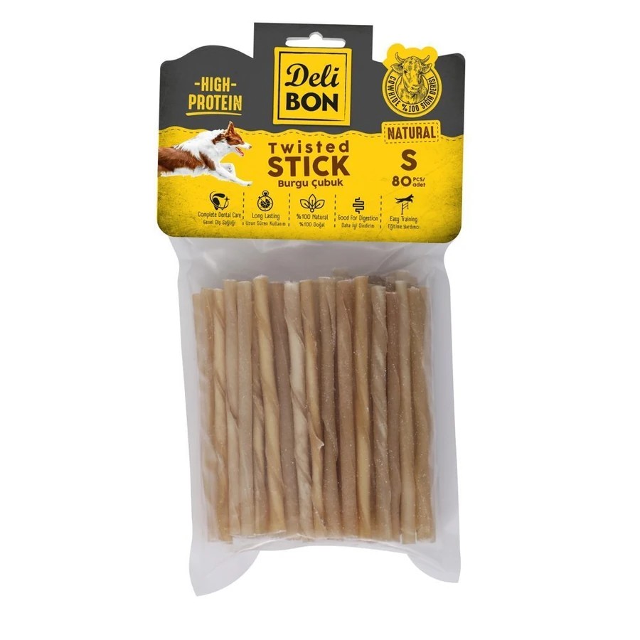 DERİ BURGU ÇUBUK İNCE BOY 80Lİ PAKET NATUREL NATUREL İNCEX80AD.