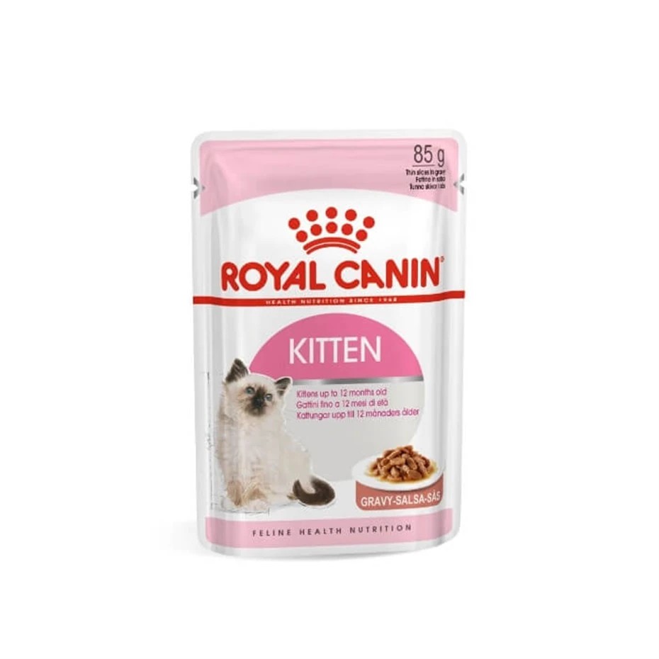 ROYAL CANİN KİTTEN GRAVY GEBE VE YAVRU KONSERVE KEDİ MAMASI 85GR