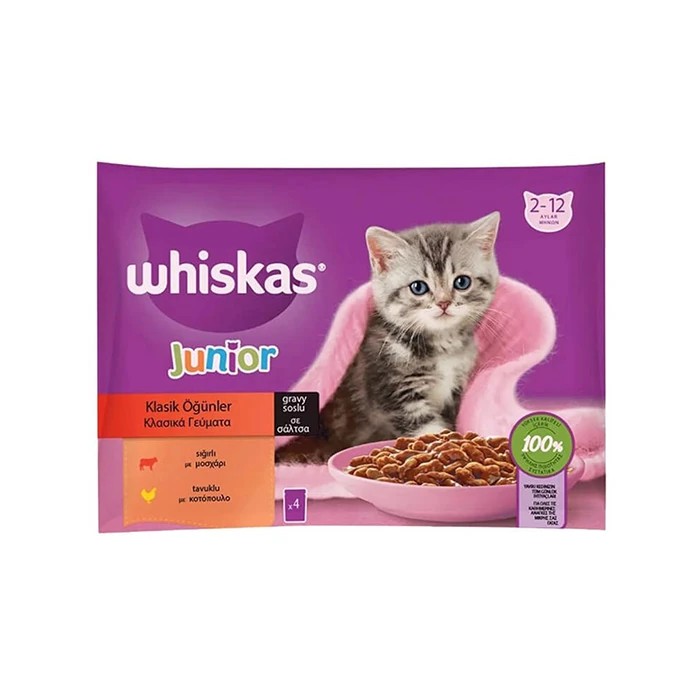 WHISKAS JUNIOR 4 LÜ PAKET